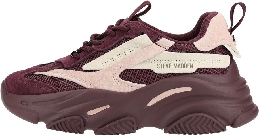 Steve Madden Possession-E chunky suède sneakers aubergine roze - Foto 12