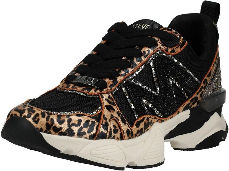 STEVE MADDEN Sneakers laag lichtbruin zwart