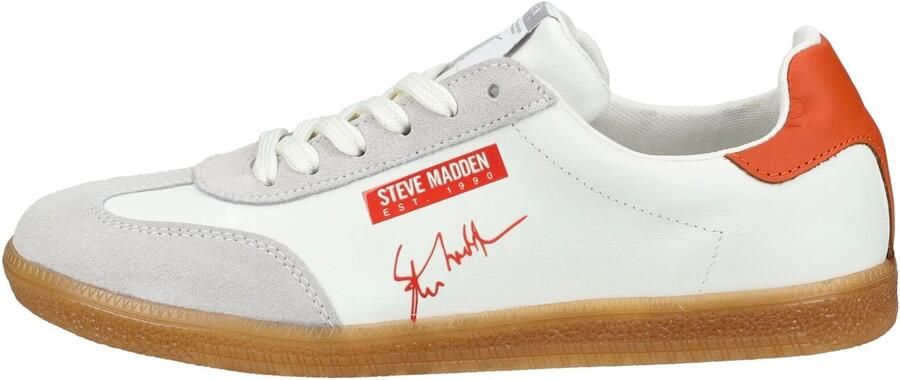 STEVE MADDEN Sneakers laag lichtgrijs bloedrood wit - Foto 6