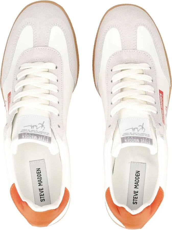 STEVE MADDEN Sneakers laag lichtgrijs bloedrood wit - Foto 2
