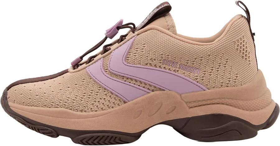 STEVE MADDEN Sneakers laag 'Main ST' donkerbruin pastellila poederroze