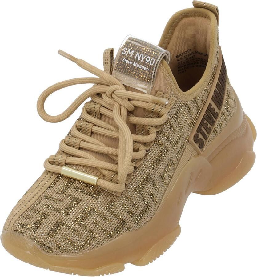 STEVE MADDEN Sneakers laag 'Maxout' beige camel goud olijfgroen - Foto 2