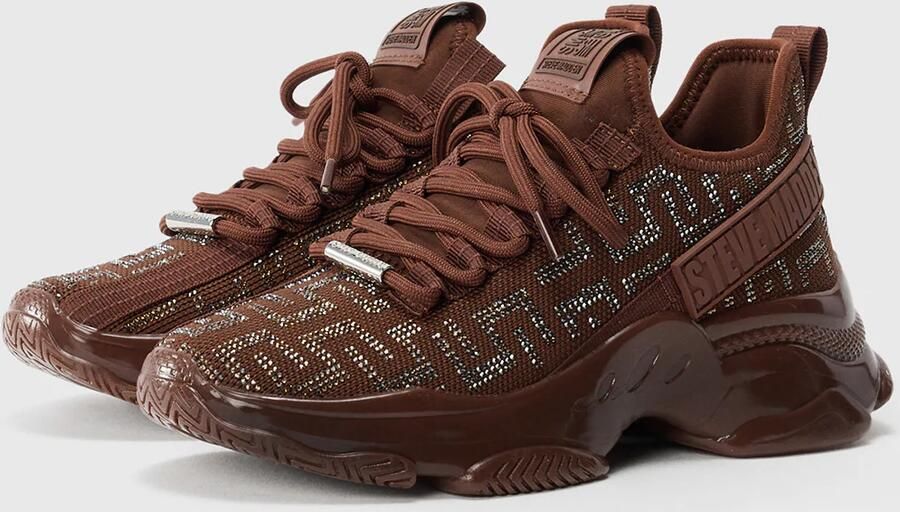 STEVE MADDEN Sneakers laag 'Maxout' bruin zilver - Foto 3