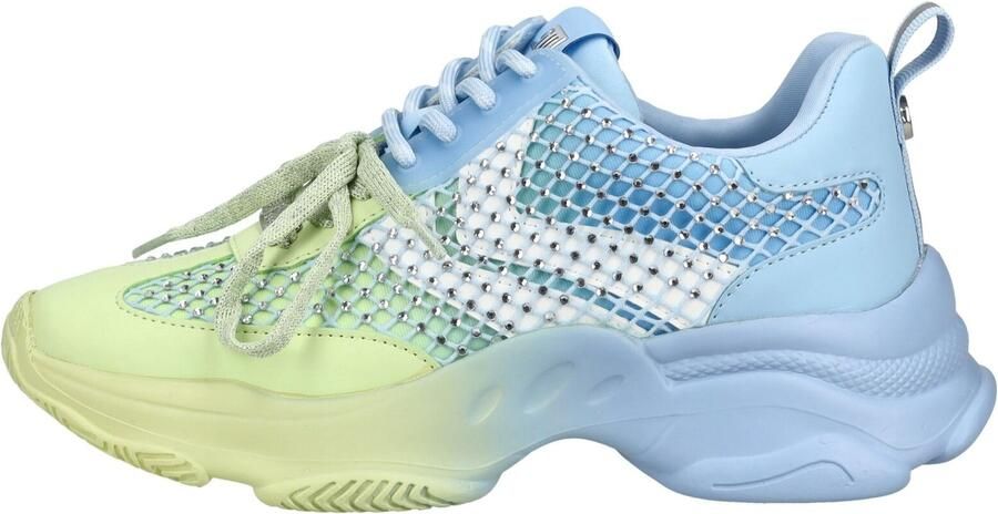 STEVE MADDEN Sneakers laag pastelblauw neongroen wit - Foto 6