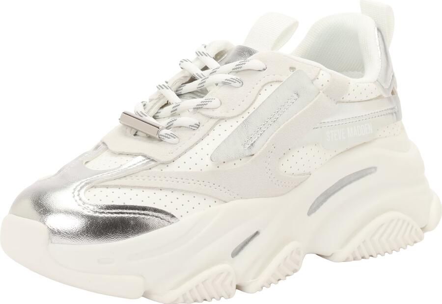 STEVE MADDEN Sneakers laag 'Posses' beige ecru zilver - Foto 4