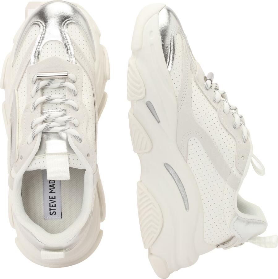 STEVE MADDEN Sneakers laag 'Posses' beige ecru zilver - Foto 5