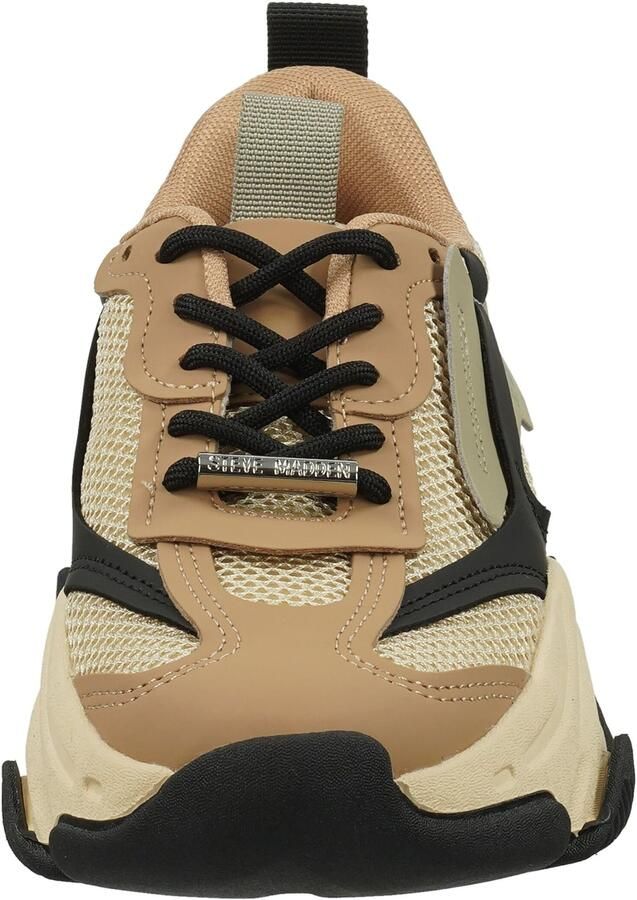 STEVE MADDEN Possession-E Khaki Black Beige Kunststof Lage sneakers Dames - Foto 9