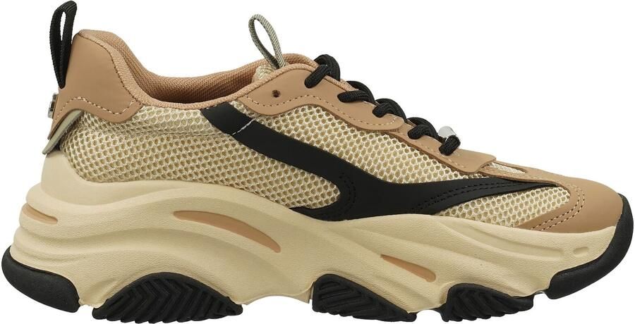 STEVE MADDEN Possession-E Khaki Black Beige Kunststof Lage sneakers Dames - Foto 11