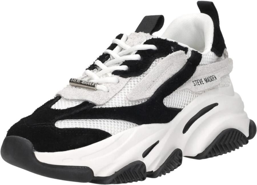 Steve Madden Possession-E chunky sneakers wit zwart - Foto 6