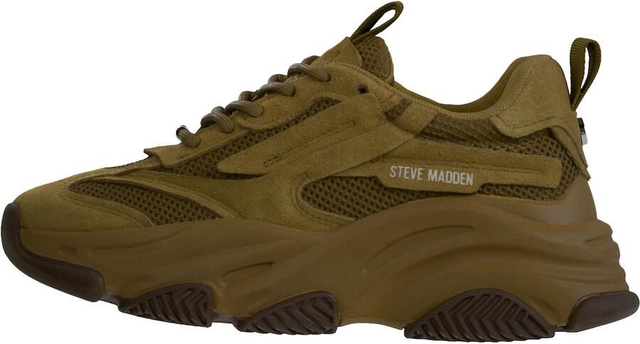 Steve Madden Possession-E chunky suède sneakers olijfgroen - Foto 6
