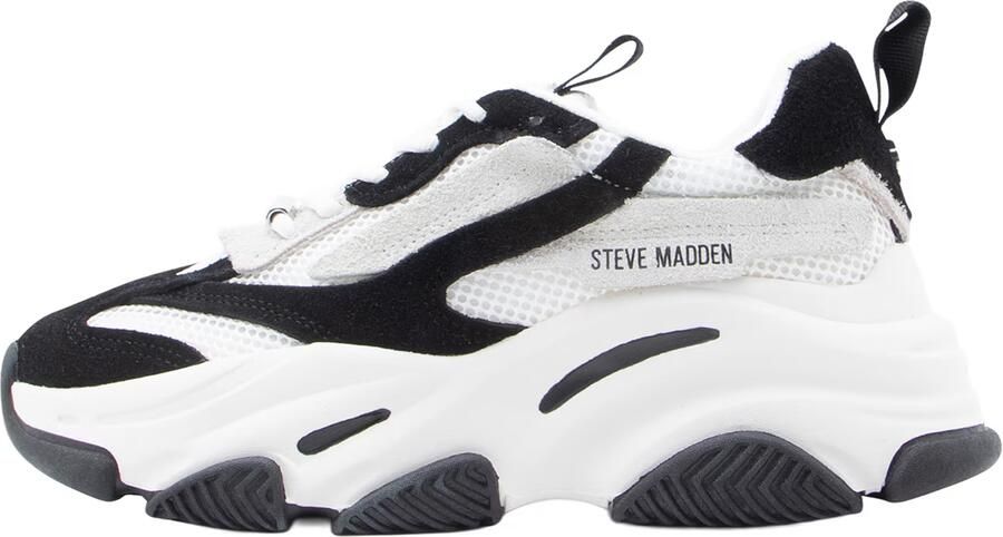 Steve Madden Possession-E chunky sneakers wit zwart - Foto 10