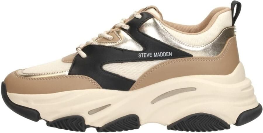 STEVE MADDEN Progressive khaki black Beige Mesh Lage sneakers Dames - Foto 3