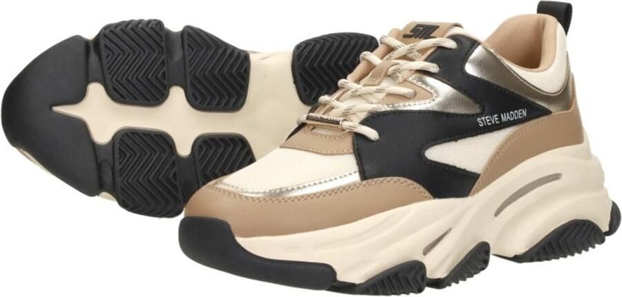 STEVE MADDEN Progressive khaki black Beige Mesh Lage sneakers Dames - Foto 6