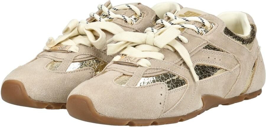 Steve Madden Asiel suède sneakers taupe goud - Foto 2