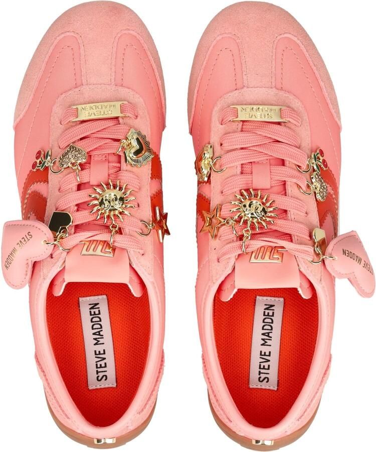 STEVE MADDEN Sneakers laag zalm roze knalrood - Foto 2