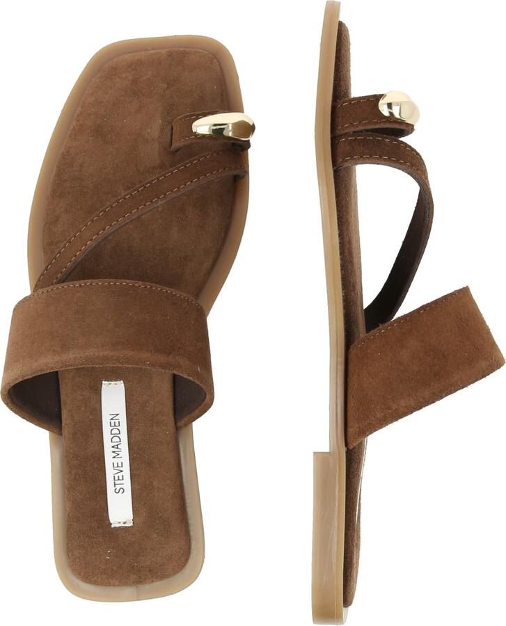 Steve Madden Ellaina suède slippers donkerbruin - Foto 9