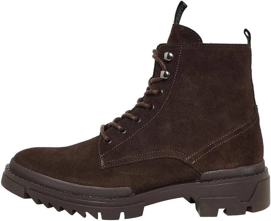 STEVE MADDEN Veterboots 'Qaiza' chocoladebruin