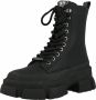 Steve Madden Forecast Veterboots Laarzen Met Veters Dames Zwart - Thumbnail 5