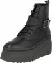 Steve Madden Pinaco Veterschoenen voor dames Zwart Dames - Thumbnail 2