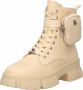 STEVE MADDEN Tanker-P Bootie Beige Nylon Veterboots Dames - Thumbnail 7