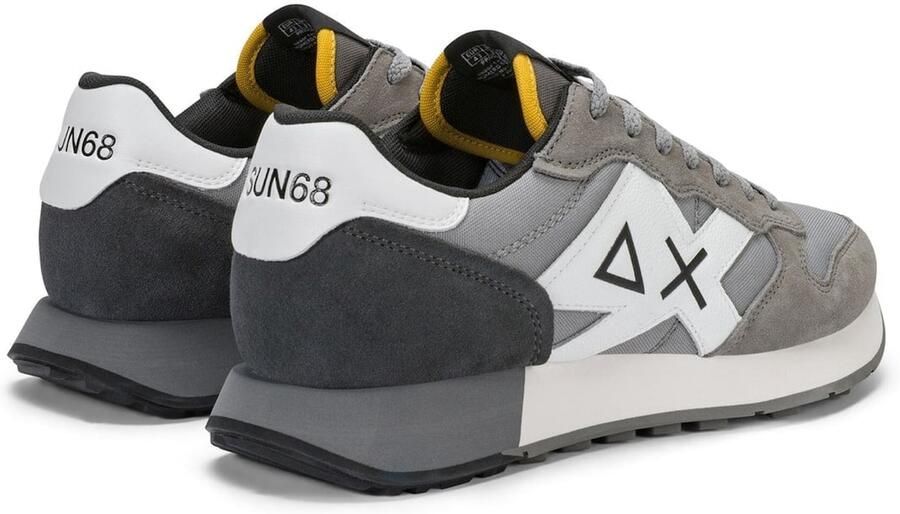 SUN68 Sneakers laag 'Men's Jaki 2.0 Solid Suede and Nylon Sneaker' grijs - Foto 4