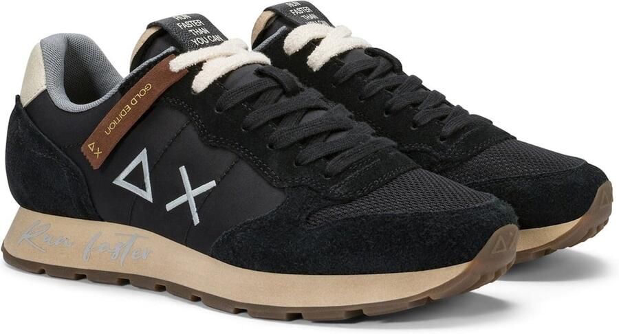 SUN68 Sneakers laag 'Men's Tom Vintage Nylon and Suede Sneaker' zwart - Foto 6