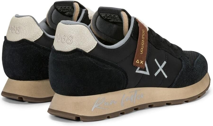 SUN68 Sneakers laag 'Men's Tom Vintage Nylon and Suede Sneaker' zwart - Foto 7
