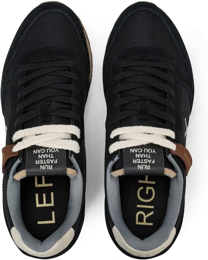 SUN68 Sneakers laag 'Men's Tom Vintage Nylon and Suede Sneaker' zwart - Foto 4