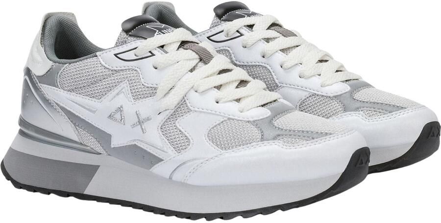 SUN68 Sneakers laag 'Stargirl Glow Sneakers in PU and Mesh' wit - Foto 3
