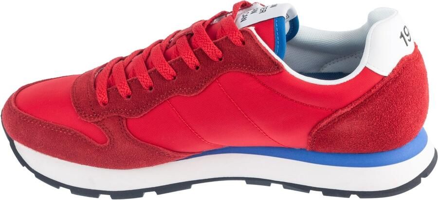 Sun68 Tom Solid Heren Sneakers Schoenen Rood Z36101 - Foto 4