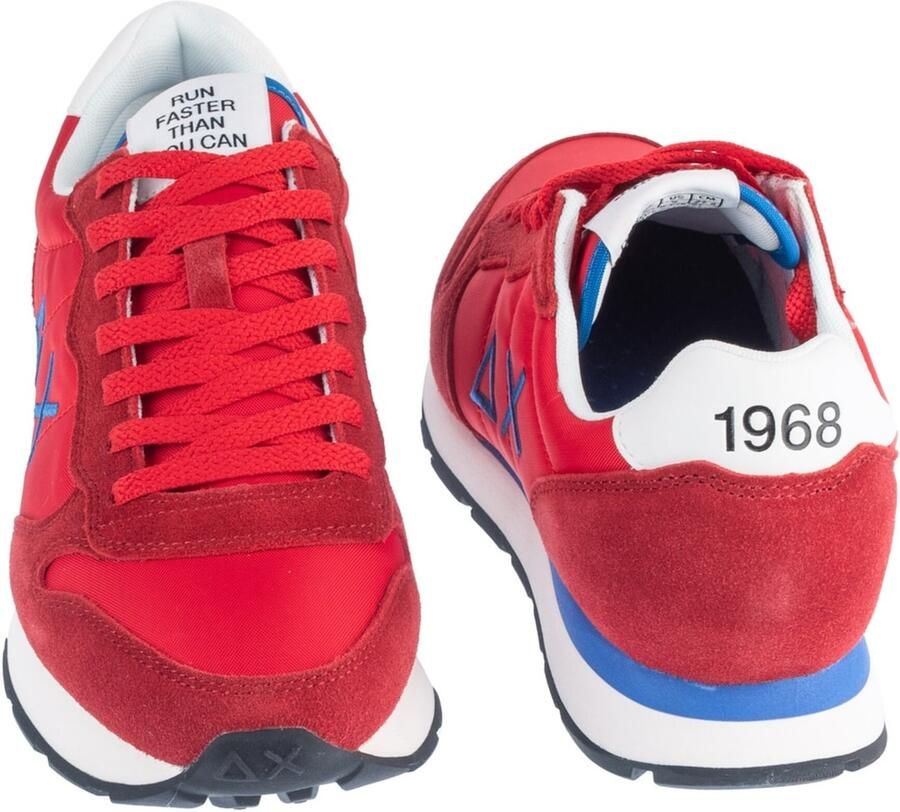 Sun68 Tom Solid Heren Sneakers Schoenen Rood Z36101 - Foto 5