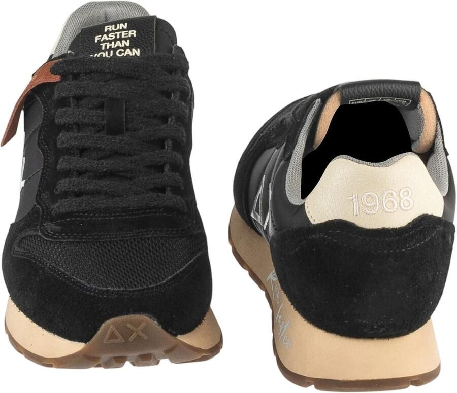 SUN68 Sneakers laag 'Men's Tom Vintage Nylon and Suede Sneaker' zwart - Foto 3
