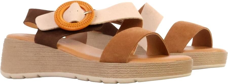 Super Mode LBS-sandalen met sleehak en riempje - Foto 5