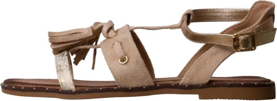 Super Mode Sandaal 'Flache Riemchensandalen' beige