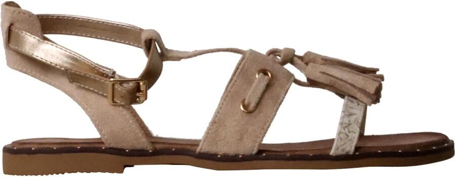 Super Mode Sandaal 'Flache Riemchensandalen' beige - Foto 4