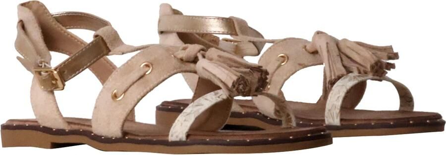 Super Mode Sandaal 'Flache Riemchensandalen' beige - Foto 6