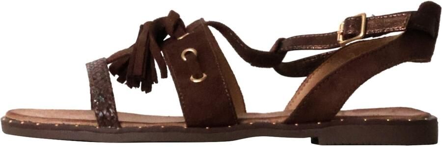 Super Mode Sandaal 'Flache Riemchensandalen' bruin - Foto 4