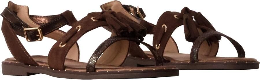 Super Mode Sandaal 'Flache Riemchensandalen' bruin - Foto 7