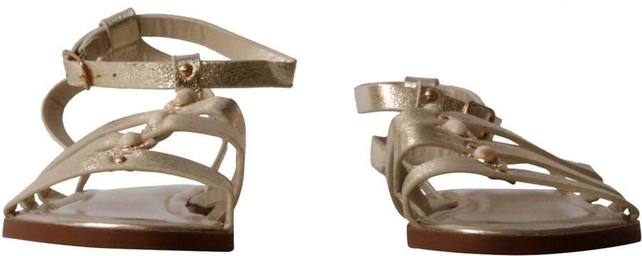 Super Mode Sandaal 'Flache Riemchensandalen von Joalice' goud - Foto 6