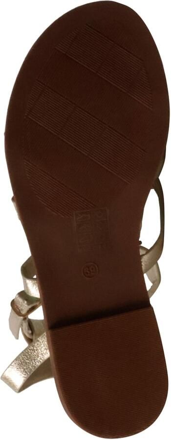 Super Mode Sandaal 'Flache Riemchensandalen von Joalice' goud - Foto 7