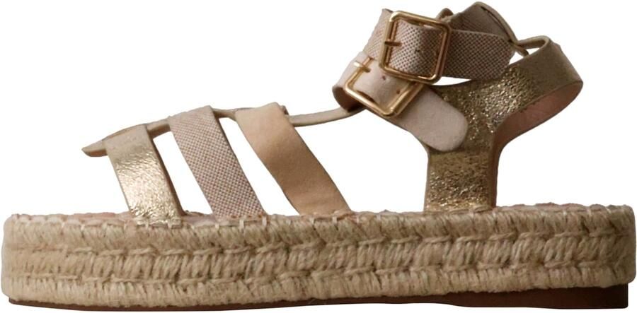 Super Mode Sandaal 'Flache Riemchensandalen von Joalice' goud - Foto 2