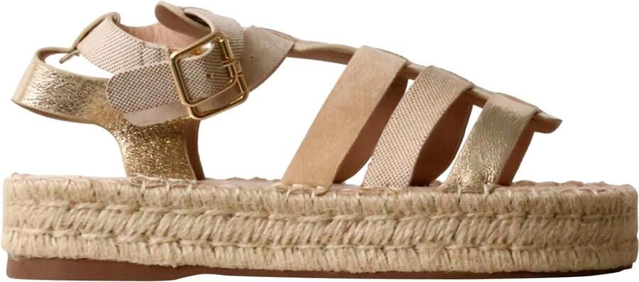 Super Mode Sandaal 'Flache Riemchensandalen von Joalice' goud - Foto 6