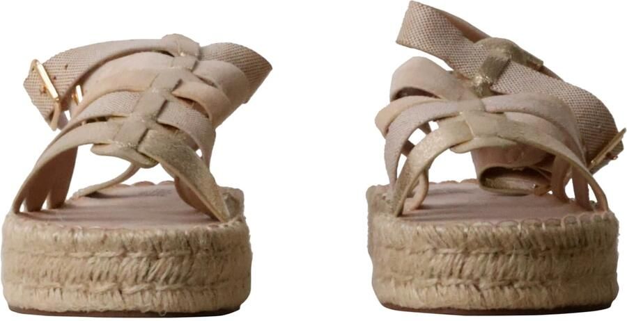 Super Mode Sandaal 'Flache Riemchensandalen von Joalice' goud - Foto 3