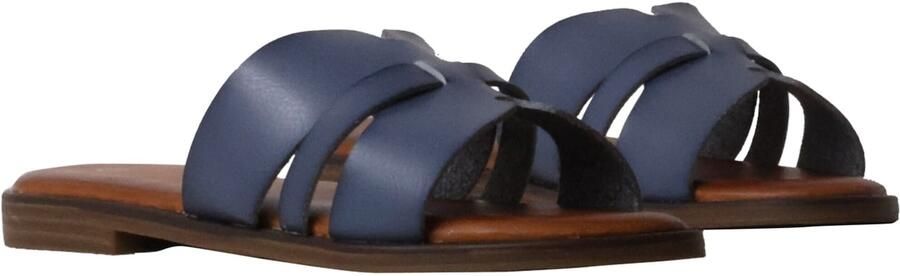 Super Mode Sandaal 'Flache Sandalen zum Hineinschlüpfen' blauw - Foto 7