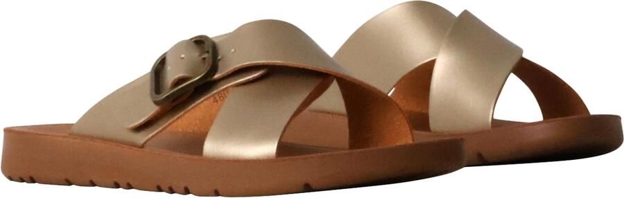 Super Mode Sandaal 'Flache Sandalen zum Hineinschlüpfen' goud - Foto 6