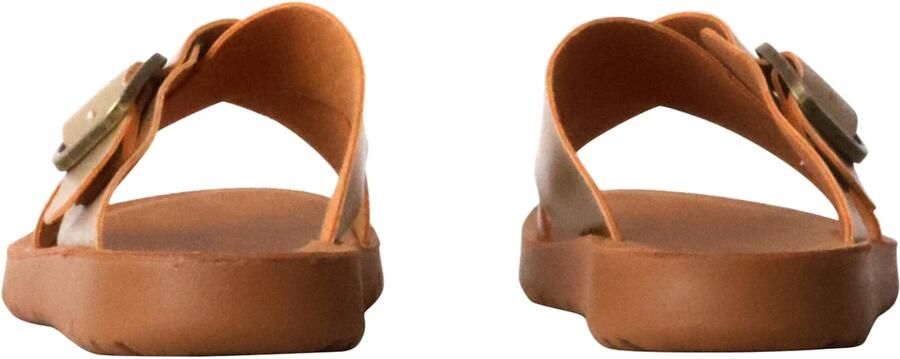 Super Mode Sandaal 'Flache Sandalen zum Hineinschlüpfen' goud - Foto 5