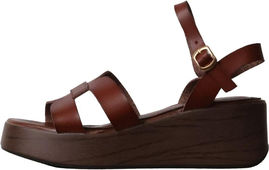 Super Mode Sandaal 'Hohe Riemchensandalen von R and BE' bruin - Foto 4