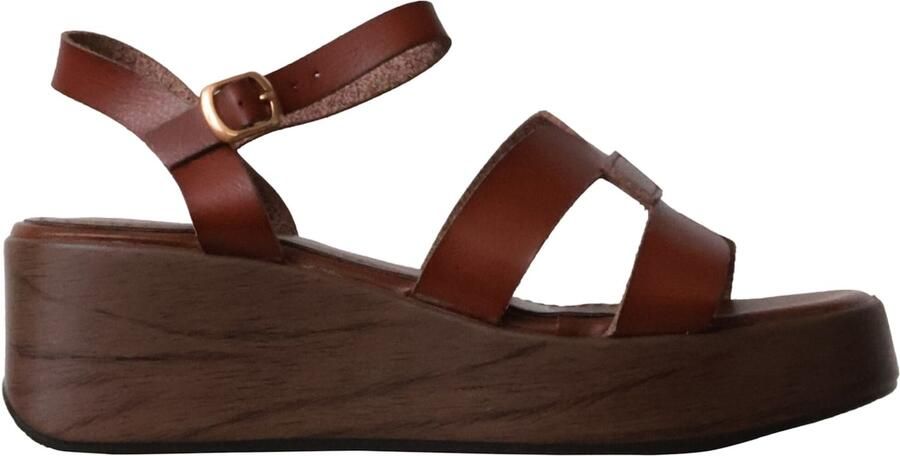 Super Mode Sandaal 'Hohe Riemchensandalen von R and BE' bruin - Foto 6