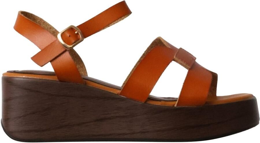 Super Mode Sandaal 'Hohe Riemchensandalen von R and BE' oranje - Foto 5