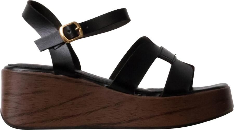 Super Mode Sandaal 'Hohe Riemchensandalen von R and BE' zwart - Foto 3